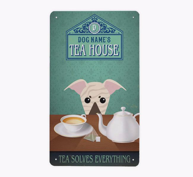 Tea House: Personalised {breedFullName} Metal Sign